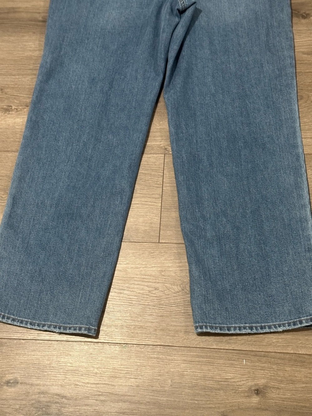 Seven7 Featherlight Straight Wide Leg Jeans in Size 12 Blue Denim - Picture 11 of 16